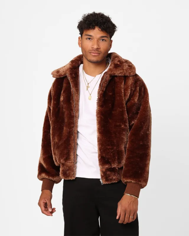 XXIII Baller Fur Jacket Brown sold by Culture Kings