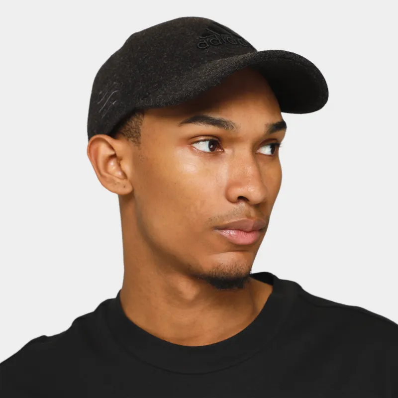 adidas Fleece Baseball Cap Dark Grey Heather / Black sold by JD Sports