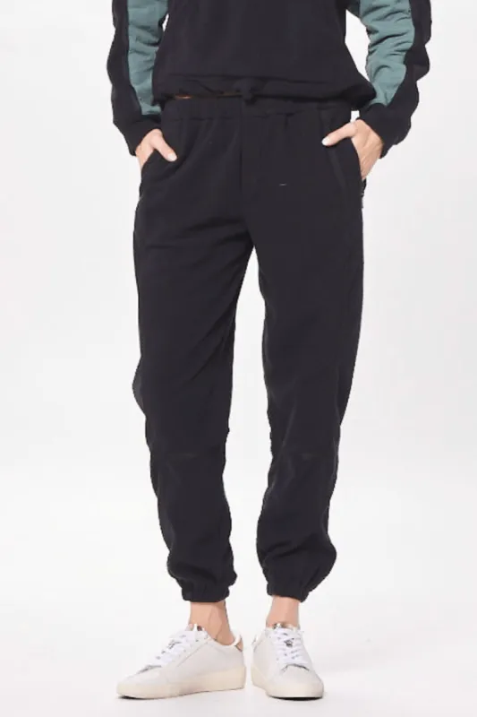 Black & Hunter Green Polar Fleece Jogger sold by Vintage Havana