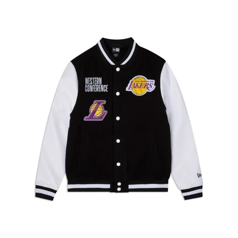 Los Angeles Lakers Black Varsity Jacket | Parallel