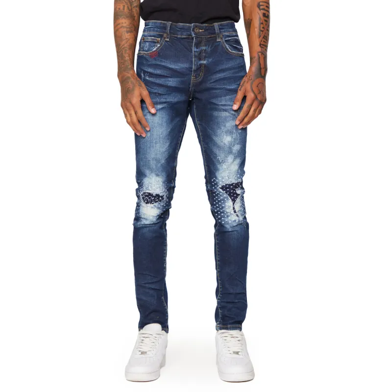 “VOYAGER” DARK WASHED SKINNY JEAN sold by valabasas
