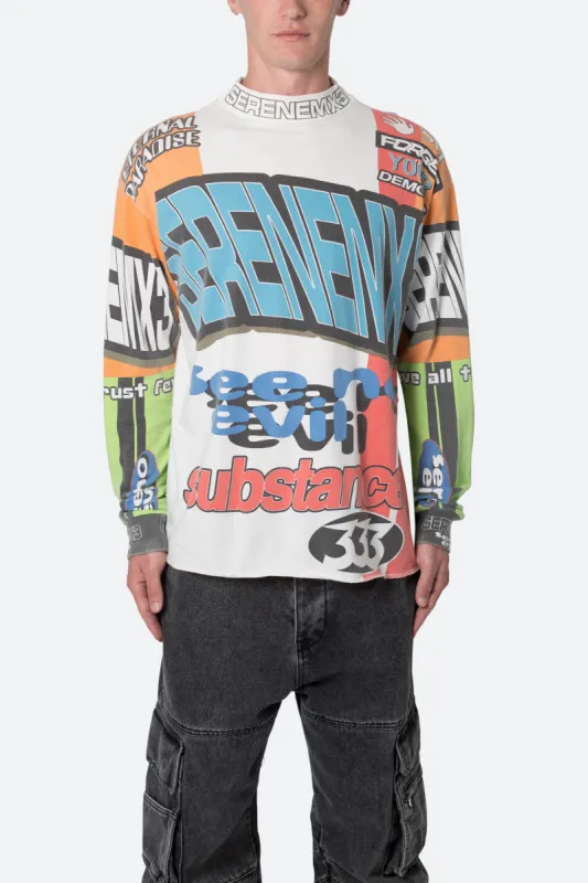 新品　BRIEFING BACK LOGO LINE LS MOCK NECK Supreme Mock Neck L S Top (FW23) - $78