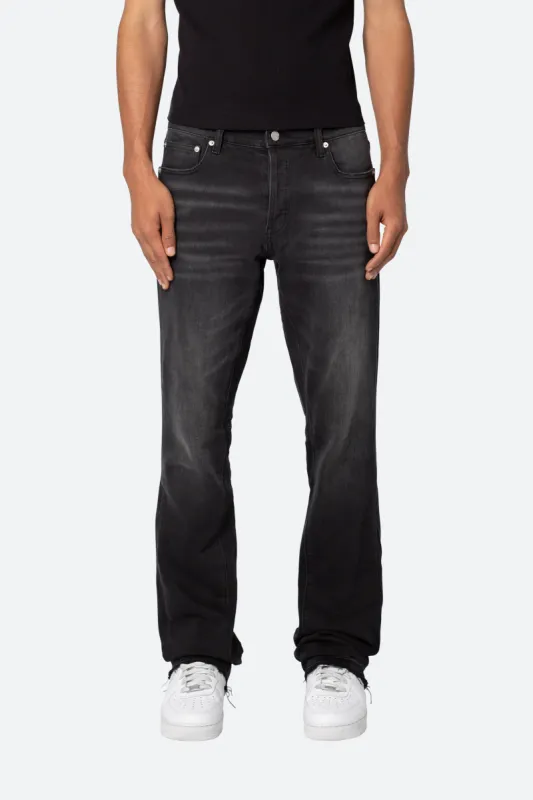 M524 Slim Stacked Denim - Washed Black sold by MNML