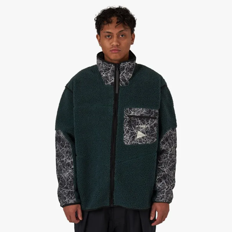 adidas Terrex x and wander Fleece Jacket / Shadow Green sold by Livestock