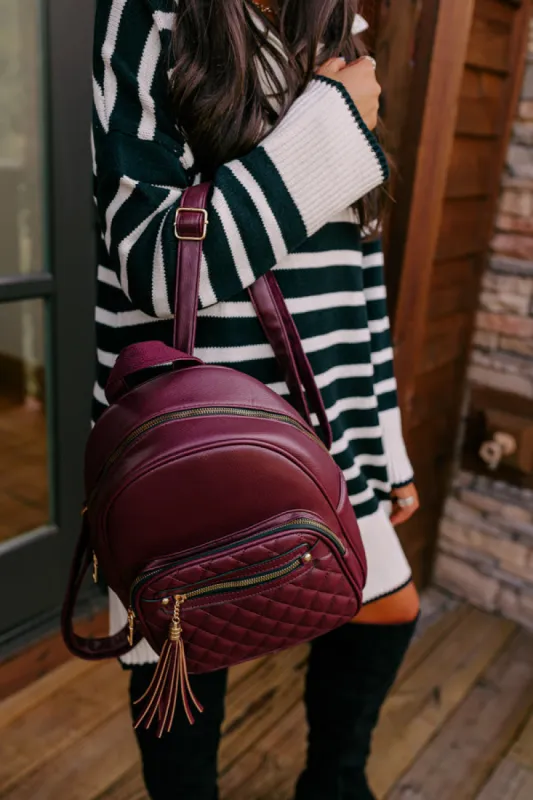 Let's Take A Trip Faux Leather Backpack sold by Impressions