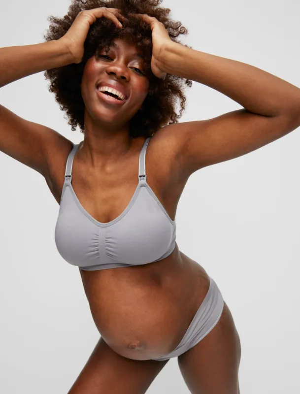 Seamless Clip Down Maternity And Nursing Bra sold by Motherhood Maternity