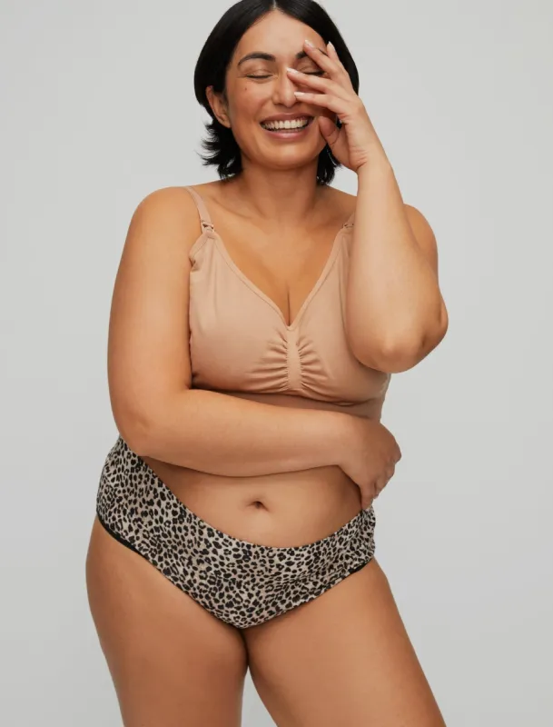 Plus Size Seamless Clip Down Maternity and Nursing Bra sold by Motherhood Maternity