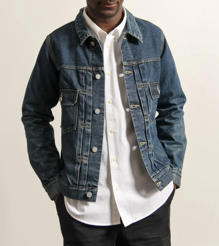 SS 101 Jacket DMGD-1003 Indigo sold by Nomad