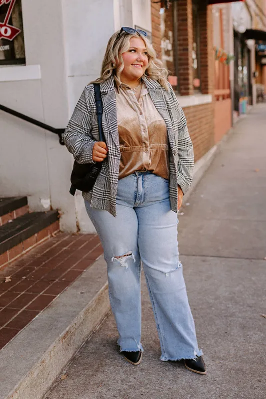 The Cailyn High Waist Straight Leg Jean Curves sold by Impressions