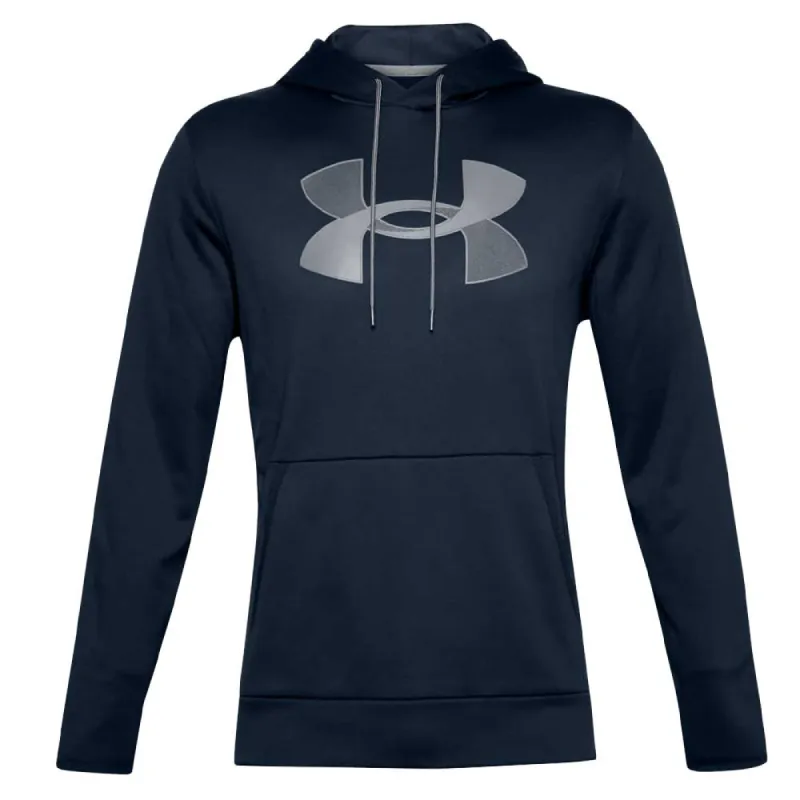 Under Armour Men'S Armour Fleece Big Logo Hoodie - Navy/Black sold by Pro Hockey Life