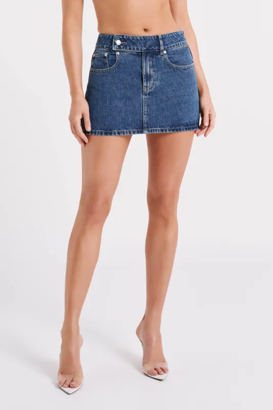 【送料&関税込】Maison KitsunAC Buttoned Denim Mini Skirt MINI DENIM SKIRT | Maison Kitsuné