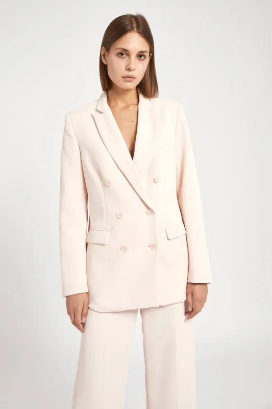 Double Breasted Blazer - Pink sold by Because of Alice