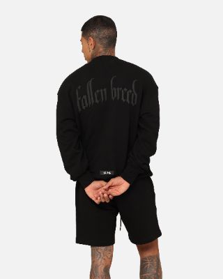 Fallen Breed Monogram Crewneck Black/Black sold by Culture Kings