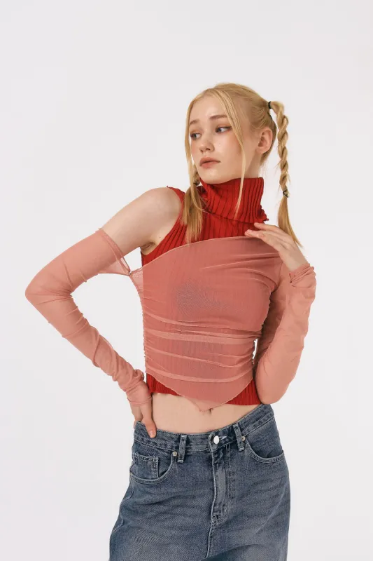 Liv Sheer Mesh Top sold by storets