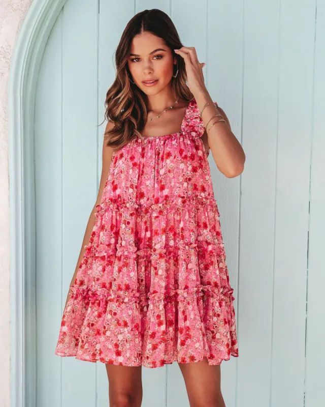 Spring Blossom Floral Tiered Babydoll Dress - FINAL SALE sold by Vici
