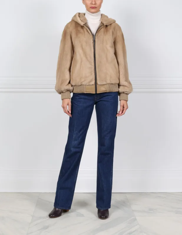 The Colleen Mink Fur Reversible Jacket sold by Pologeorgis