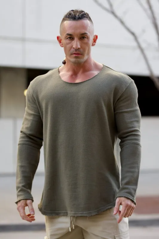 DEEP NECK WIDE RUGBY SHIRT グレー DEEP NECK WIDE RUGBY SHIRT グレー