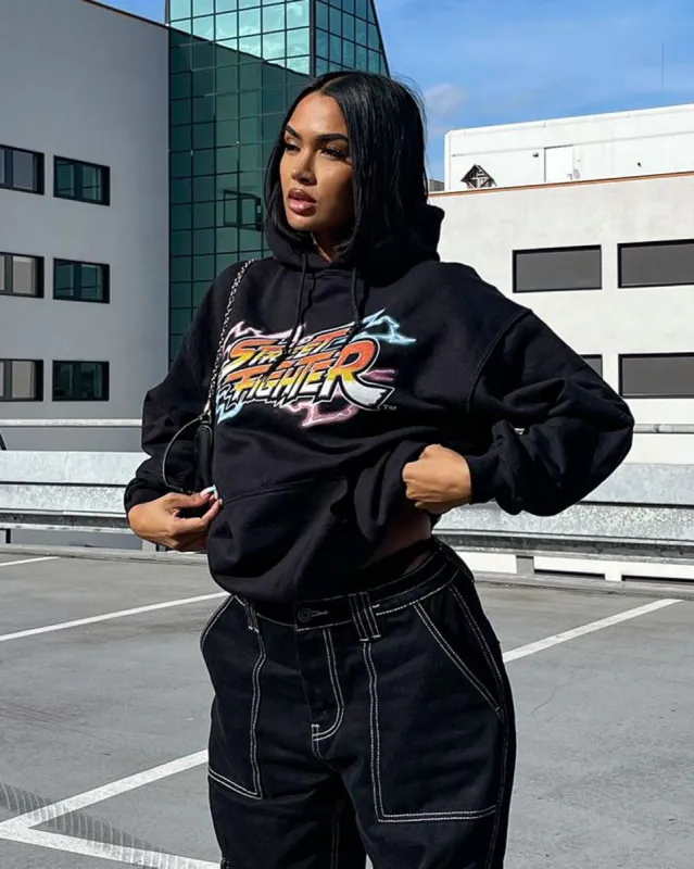 Goat Crew X Street Fighter Chun Li Hoodie Black | Parallel