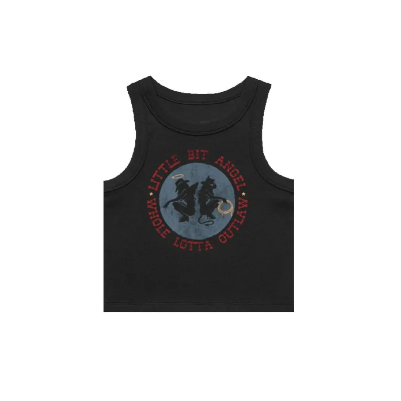 Whole Lotta Outlaw Black Tank Top sold by Morgan Wallen