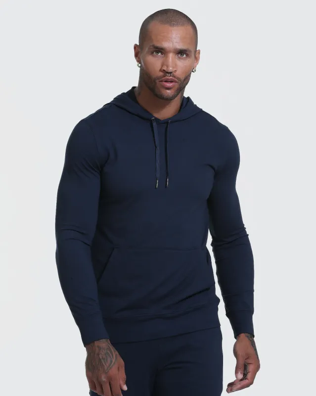 Heather Navy Active Comfort Pullover Hoodie sold by True Classic