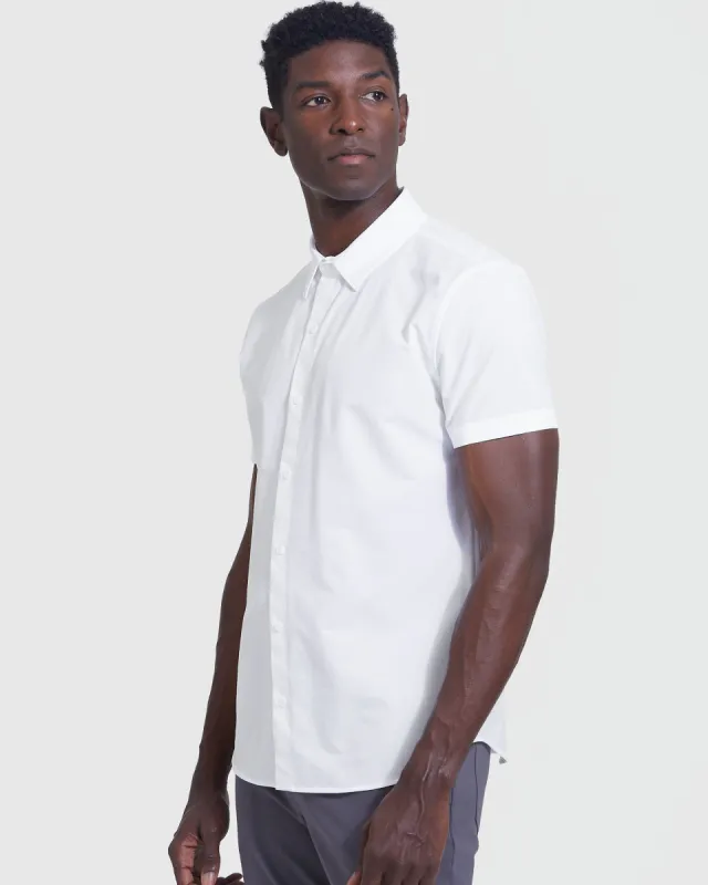 White Commuter Short Sleeve Shirt sold by True Classic