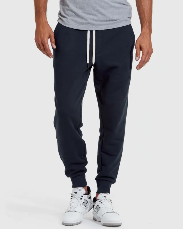 Navy Fleece French Terry Joggers sold by True Classic