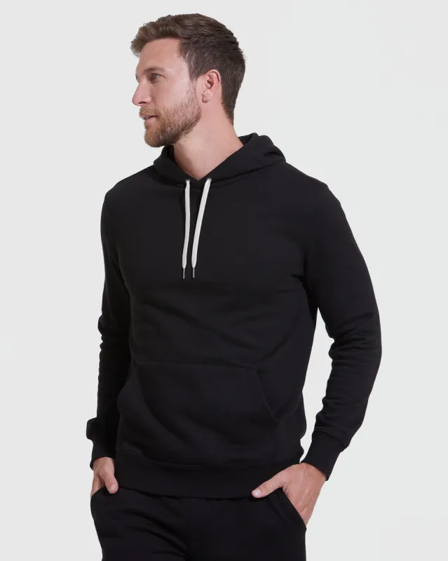 Black Fleece French Terry Pullover Hoodie sold by True Classic