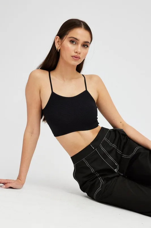 Black Bralette Seamless sold by Ally Fashion