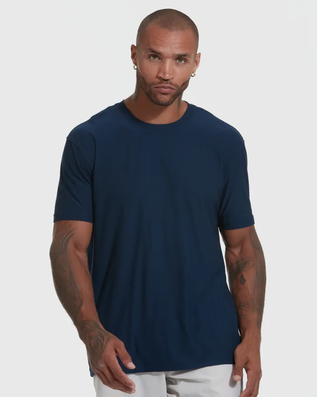 Navy Active Crew Neck Tee sold by True Classic