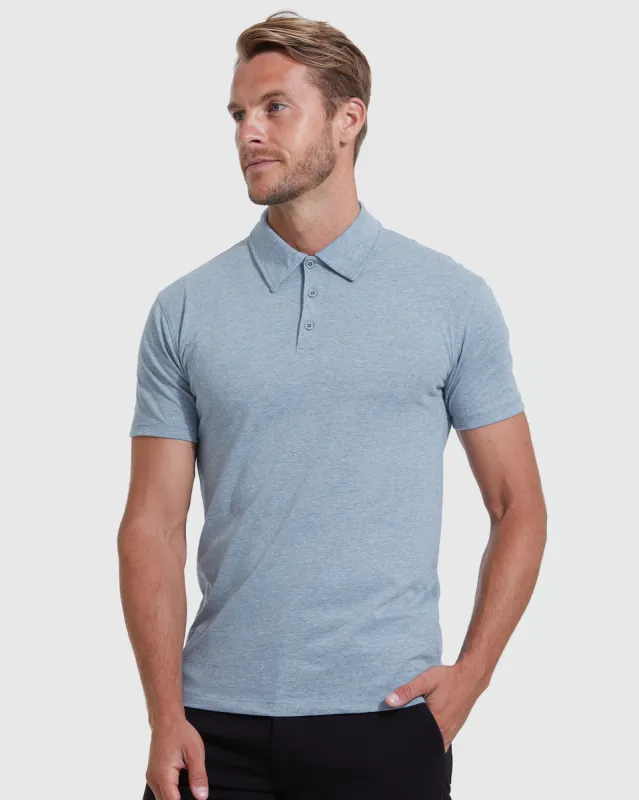 Heather Indigo Classic Polo sold by True Classic