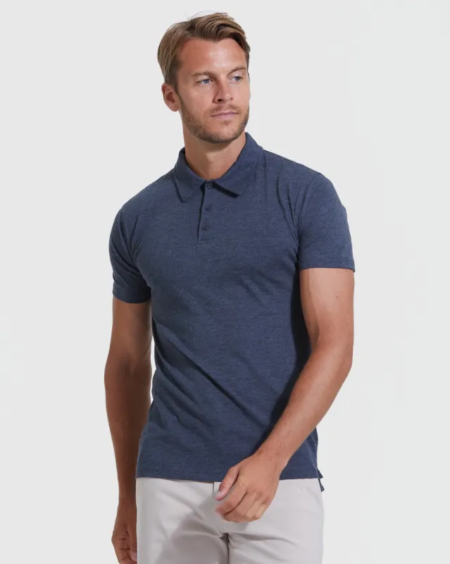 Heather Navy Classic Polo sold by True Classic
