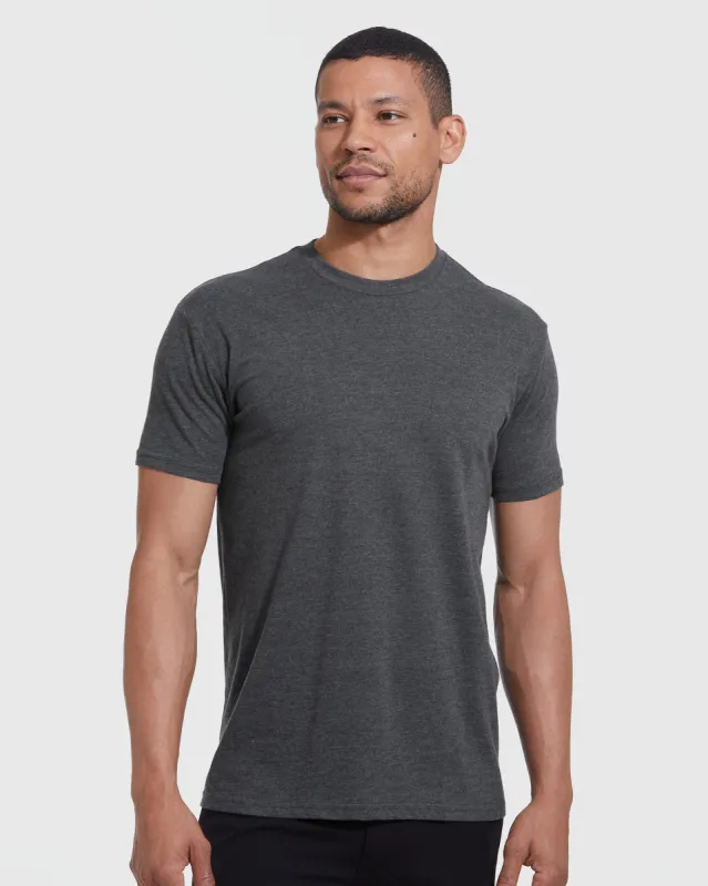 Charcoal Heather Gray Classic Crew Neck sold by True Classic