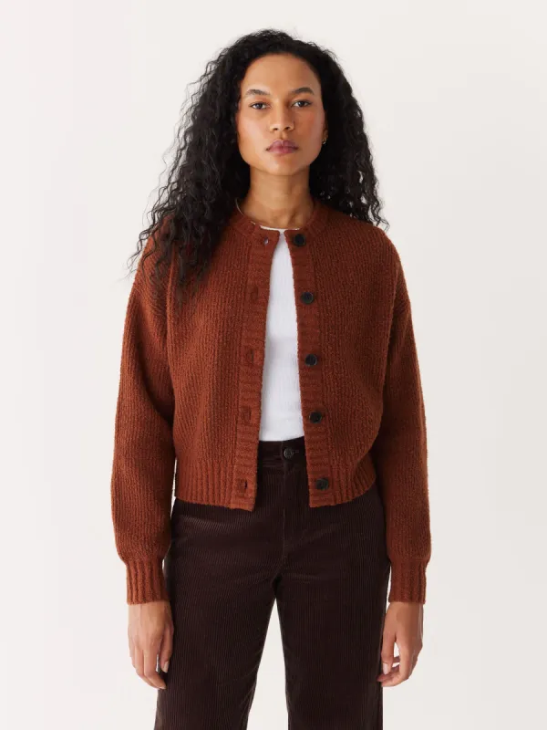The Seawool® Sweater Cardigan in Smoked Paprika sold by Frank & Oak