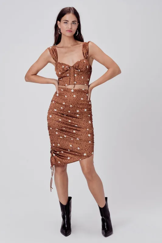 Tawney Midi Skirt sold by For Love And Lemons