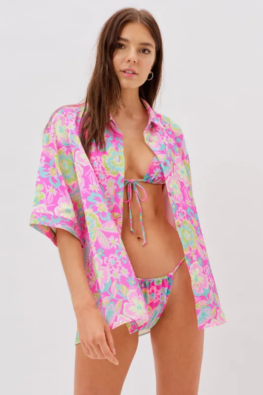Lizzy Floral Coverup sold by For Love And Lemons