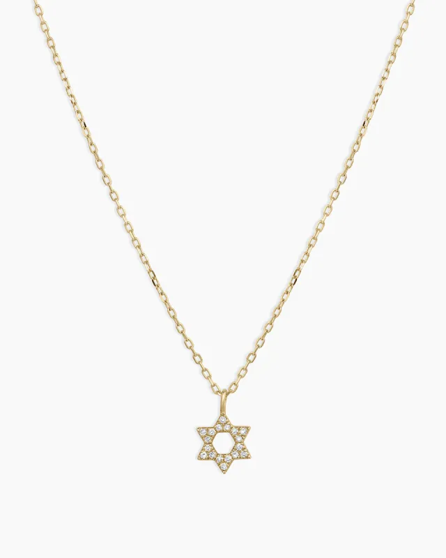 Diamond Star of David Necklace sold by Gorjana