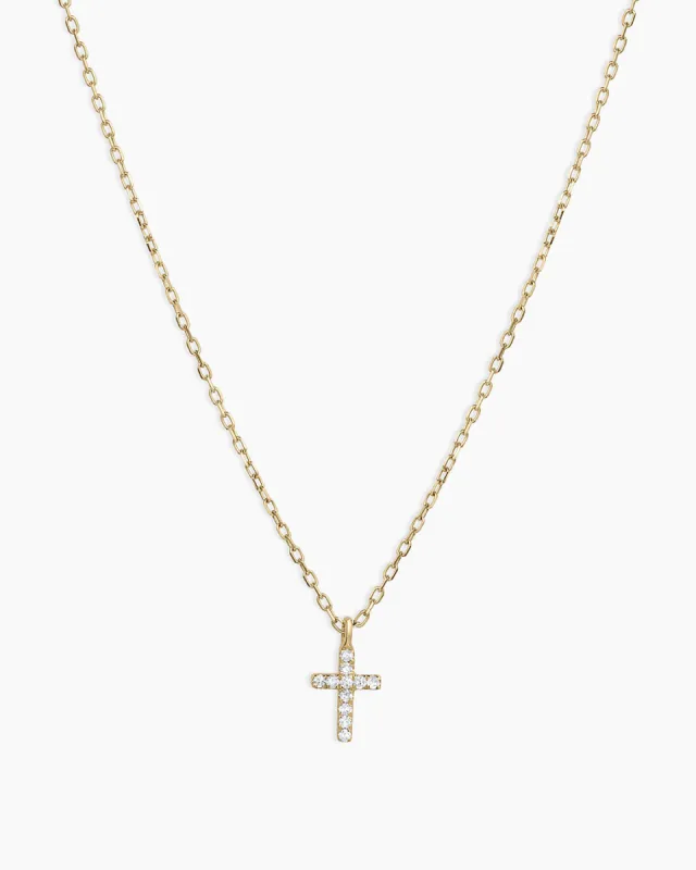 Diamond Cross Necklace sold by Gorjana