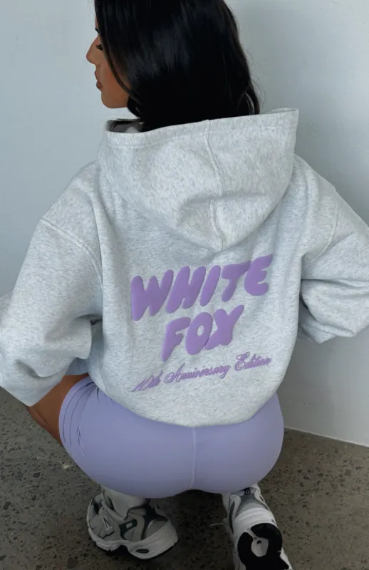 10th Anniversary Edition Oversized Hoodie Glacier Grey sold by White Fox Boutique