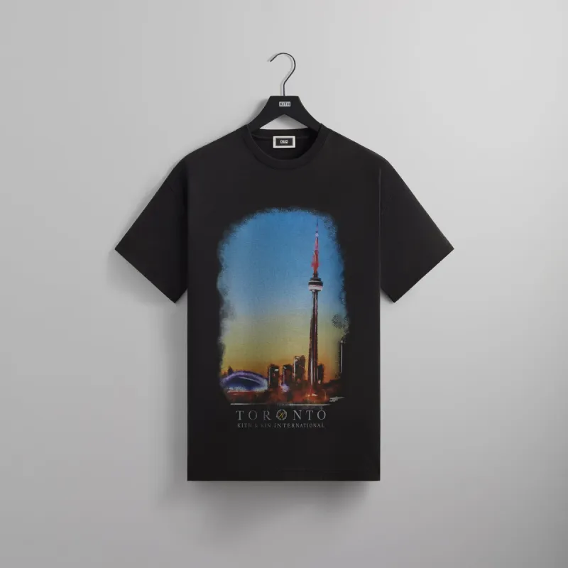 ☆ KITH Toronto Skyline vintage tee コラボTシャツ ☆ Kith Kith Toronto Skyline Vintage Tee - Black | Parallel