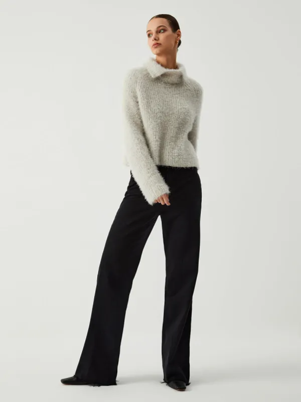 Turtleneck Fuzzy Sweater sold by COMMENSE