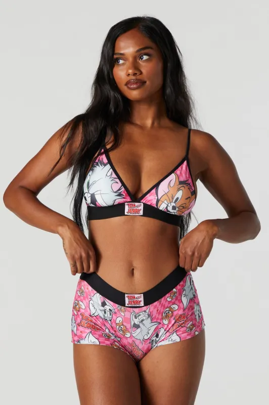 Tom and Jerry Triangle Bra and Boy Short Set | Parallel
