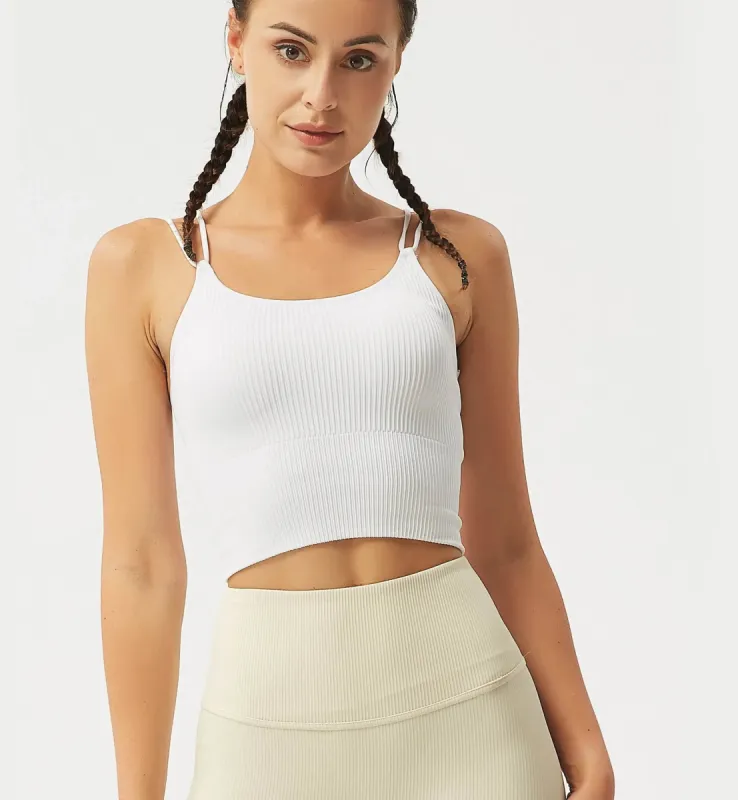 Seamless Ribbed Sports Bra sold by Gymsweaty