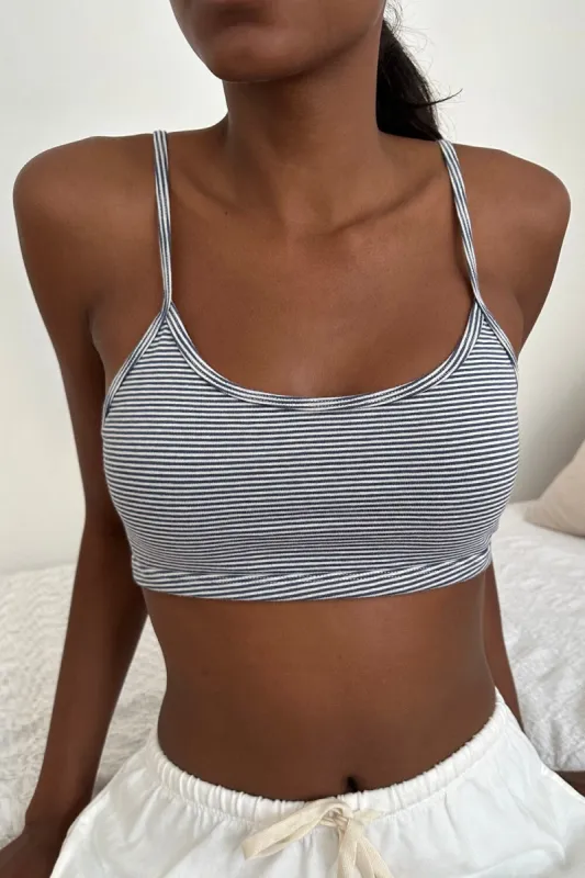 Lainey Striped Bra Top sold by Brandy Melville