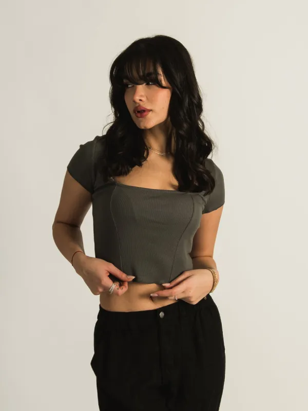 HARLOW SQUARE NECK T-SHIRT  - CLEARANCE sold by Boathouse