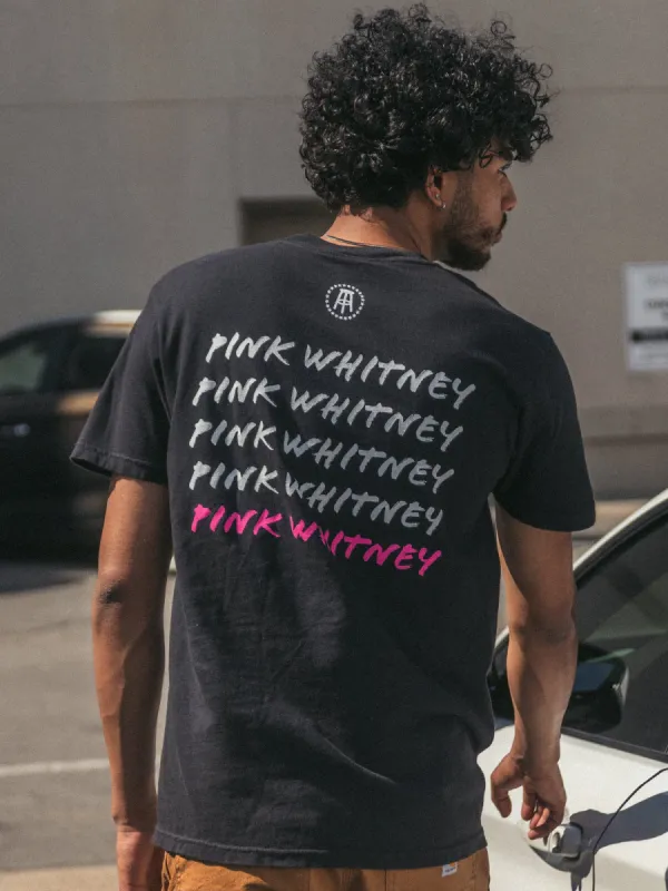 BARSTOOL SPORTS PINK WHITNEY REPEAT POCKET T-SHIRT sold by Boathouse
