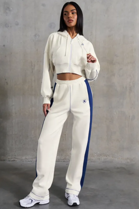 Elite - Wide Leg Sweatpants in White sold by Bo + Tee