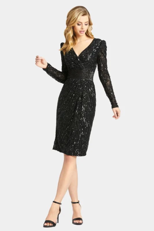 Long Sleeve Sequin  Midi Dress sold by Lord & Taylor