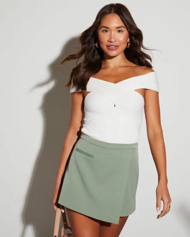 Sandee Knit Off The Shoulder Top sold by Vici