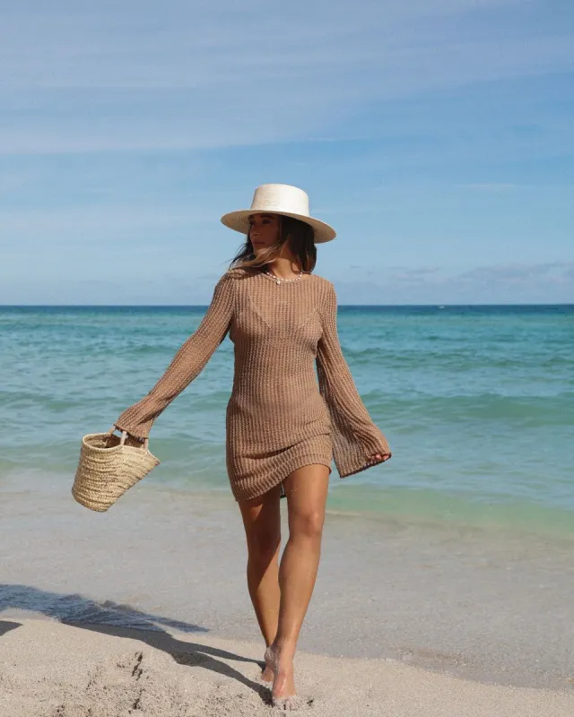 Temecula Sheer Crochet Dress sold by Vici