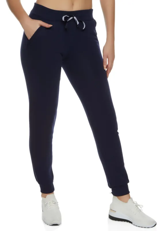 Fleece Pocket Drawstring Joggers sold by Rainbow